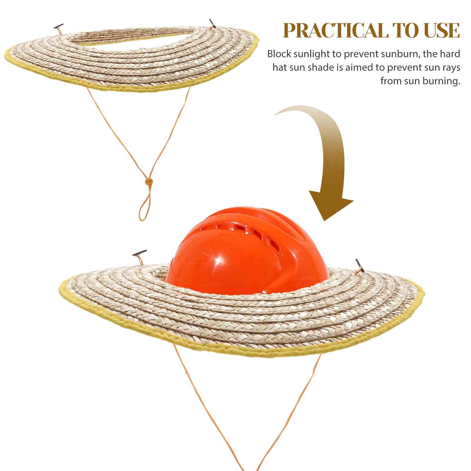 2Pcs Hard Hat Sun Shade Full B - Visor Sun Hat avaliação e preço