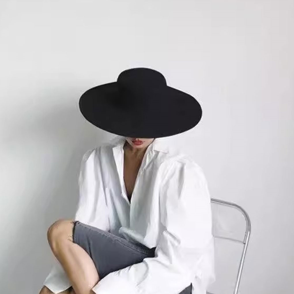 French Ladies Fedoras Top Bow  - Fedora Hat Wool avaliação e preço