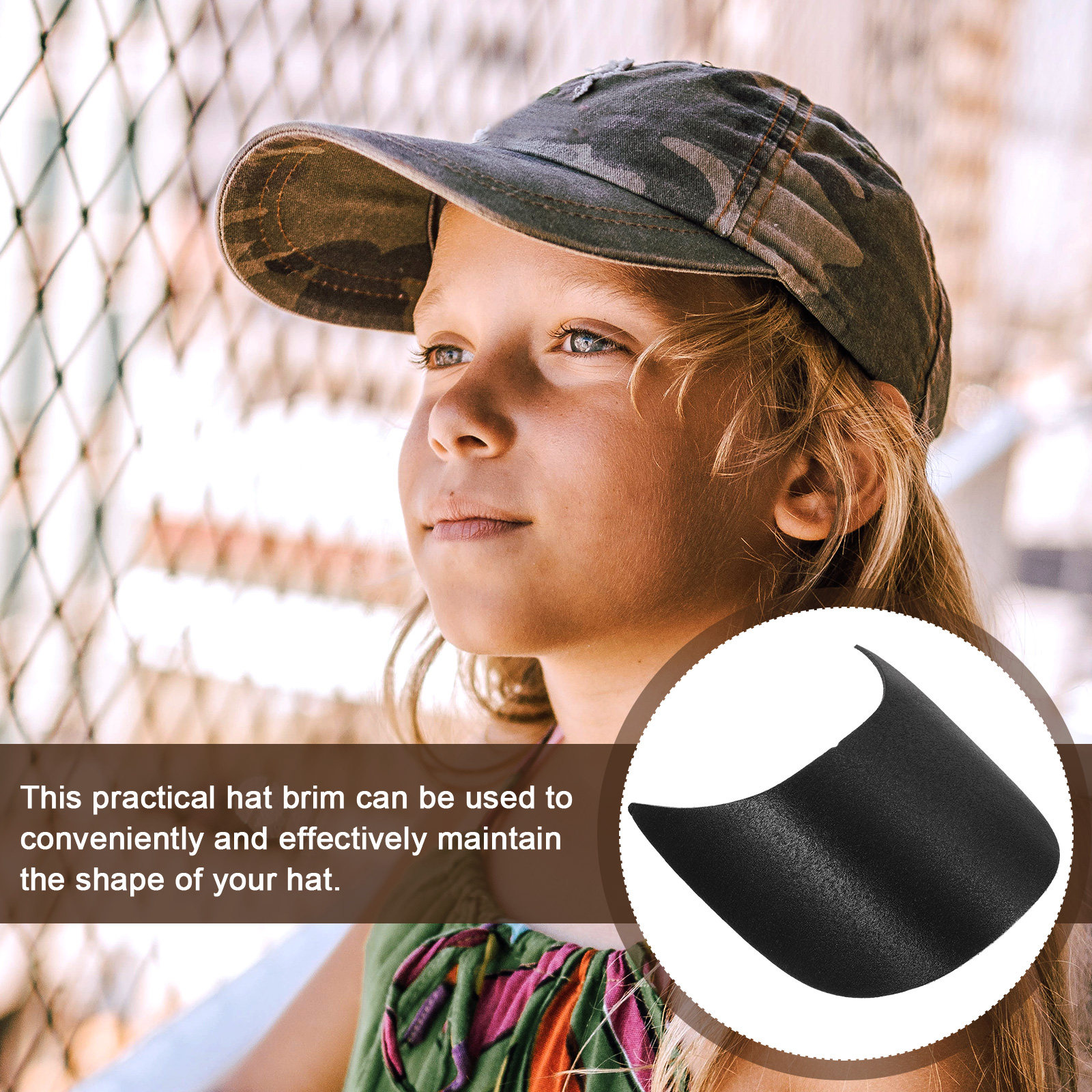 10Pcs Plastic Hat Brim Insert  - Visor Sun Hat avaliação e preço