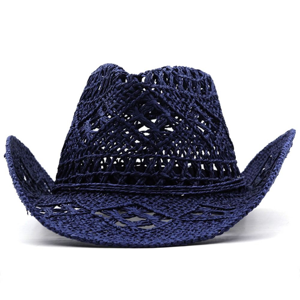 Vintage Wide Brim Hollow Straw - Cowboy Hat Straw avaliação e preço