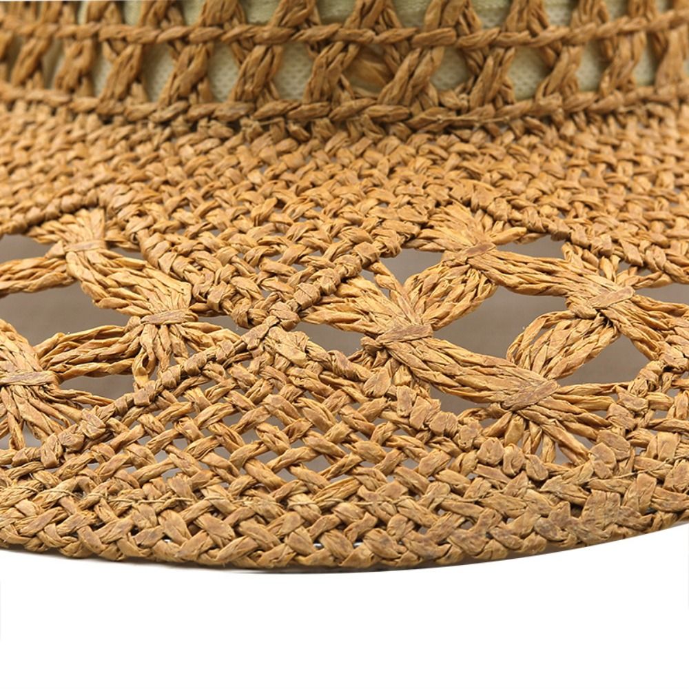 Vintage Wide Brim Hollow Straw - Cowboy Hat Straw avaliação e preço