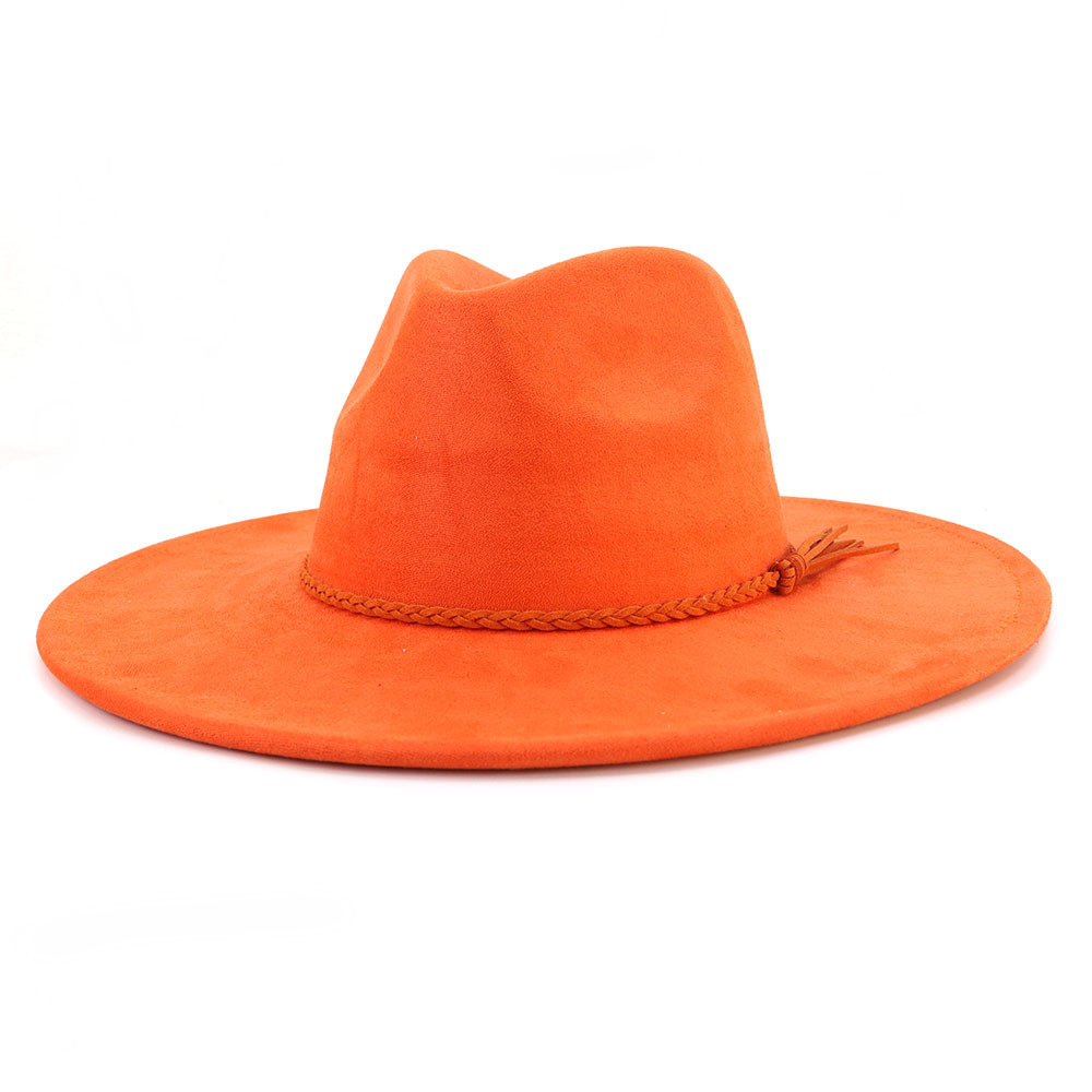 Vegan Suede Hat Teardrop shape - Fedora Hat Wool avaliação e preço