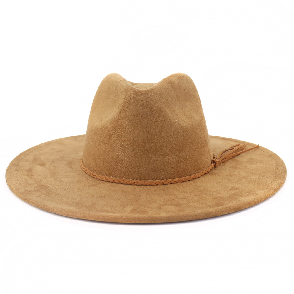 Vegan Suede Hat Teardrop shape - Fedora Hat Wool avaliação e preço