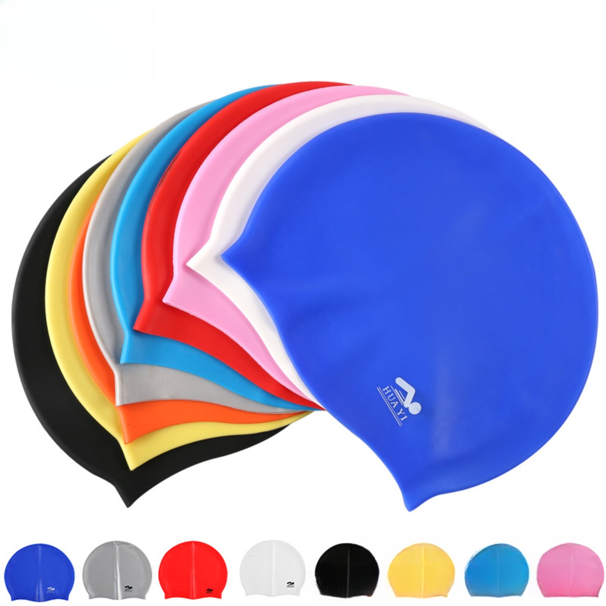 Silicone Elastic Swimming Cap  - Swim Hat Silicone avaliação e preço