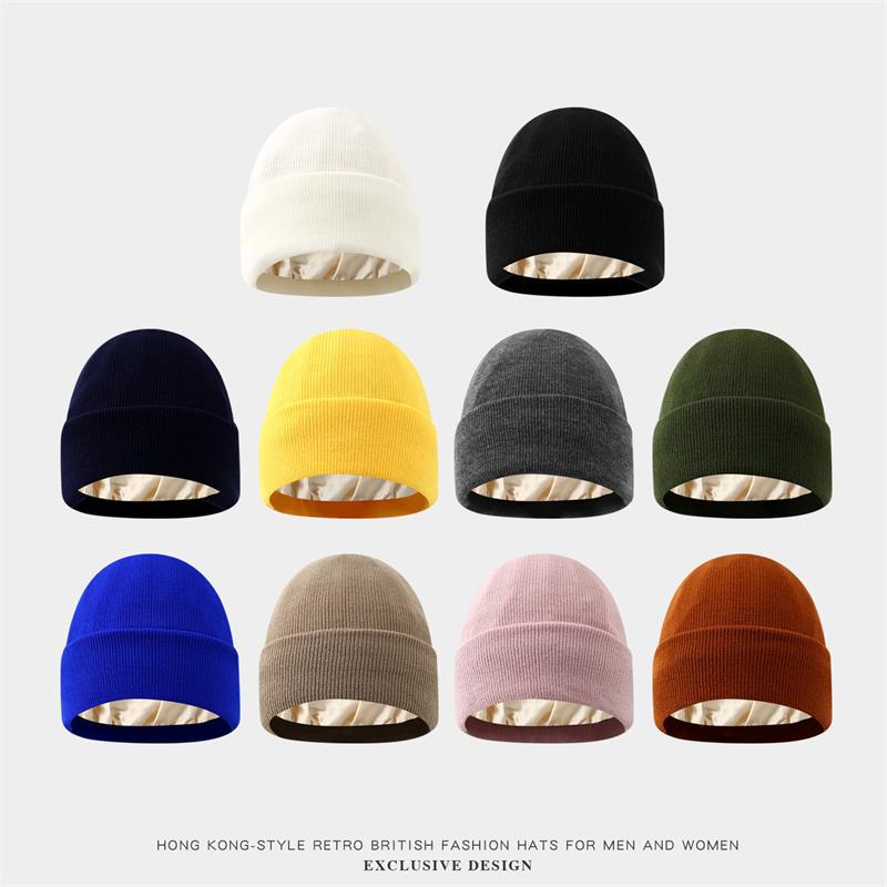 Unisex Satin Lined Anti Static - Beanie Cuffed Knit avaliação e preço