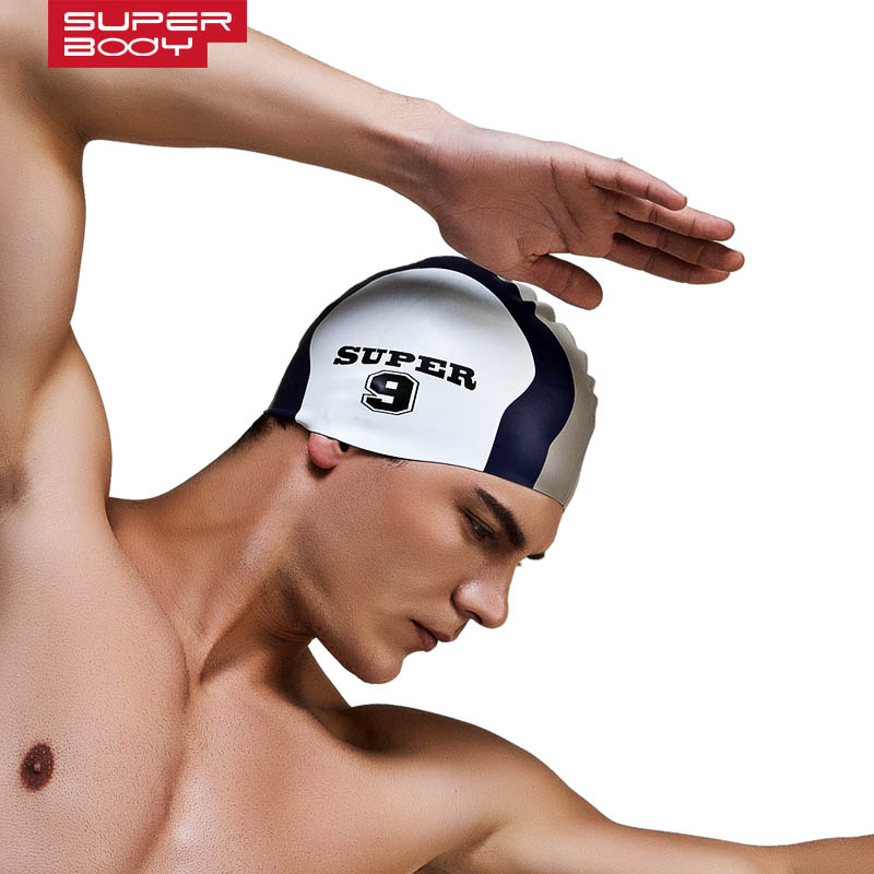Summer water man swimming caps - Swim Hat Silicone avaliação e preço