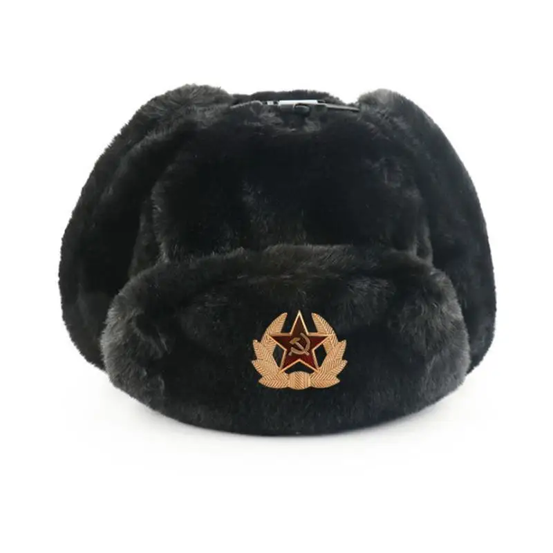 Soviet Badge Ushanka Men&Women - Trapper Hat Ear Flap avaliação e preço