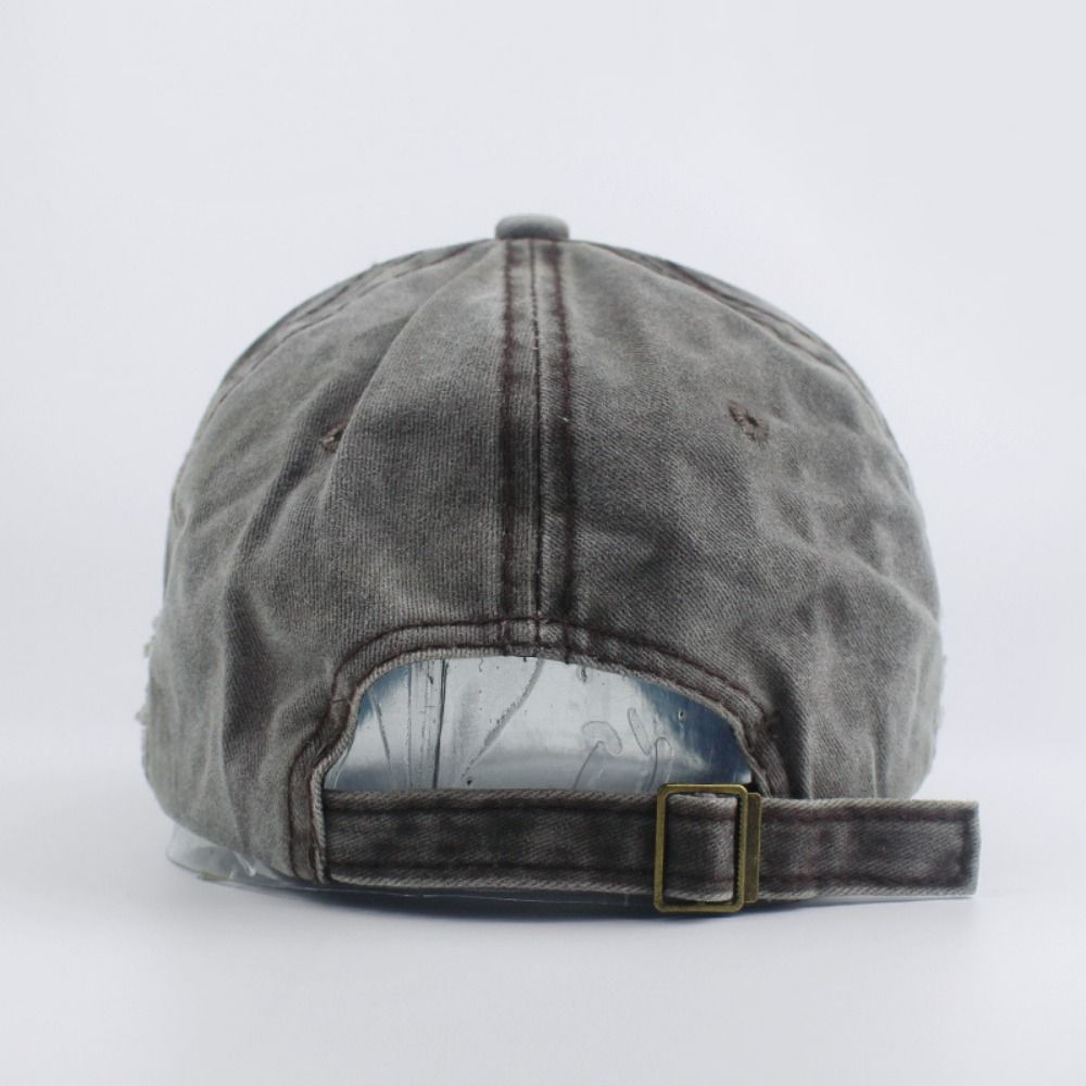 Outdoor Washed Denim Letters B - Dad Hat Cotton avaliação e preço