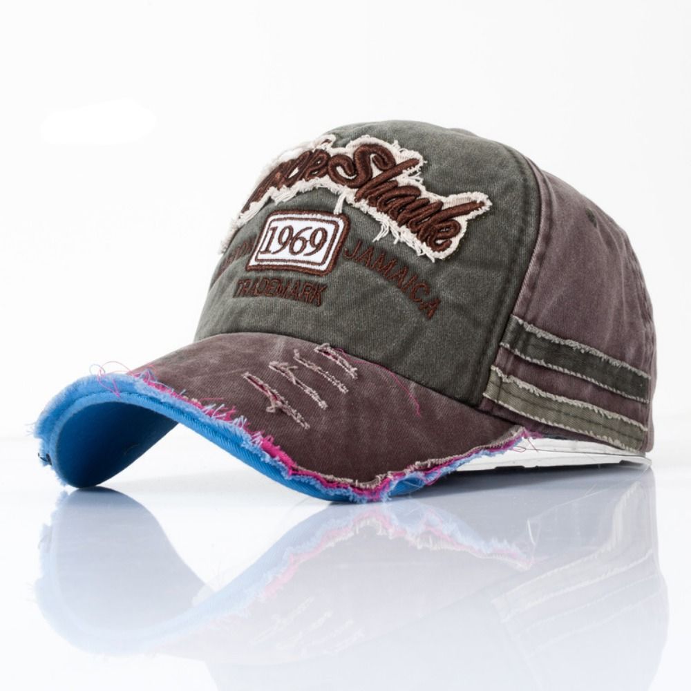 Outdoor Washed Denim Letters B - Dad Hat Cotton avaliação e preço