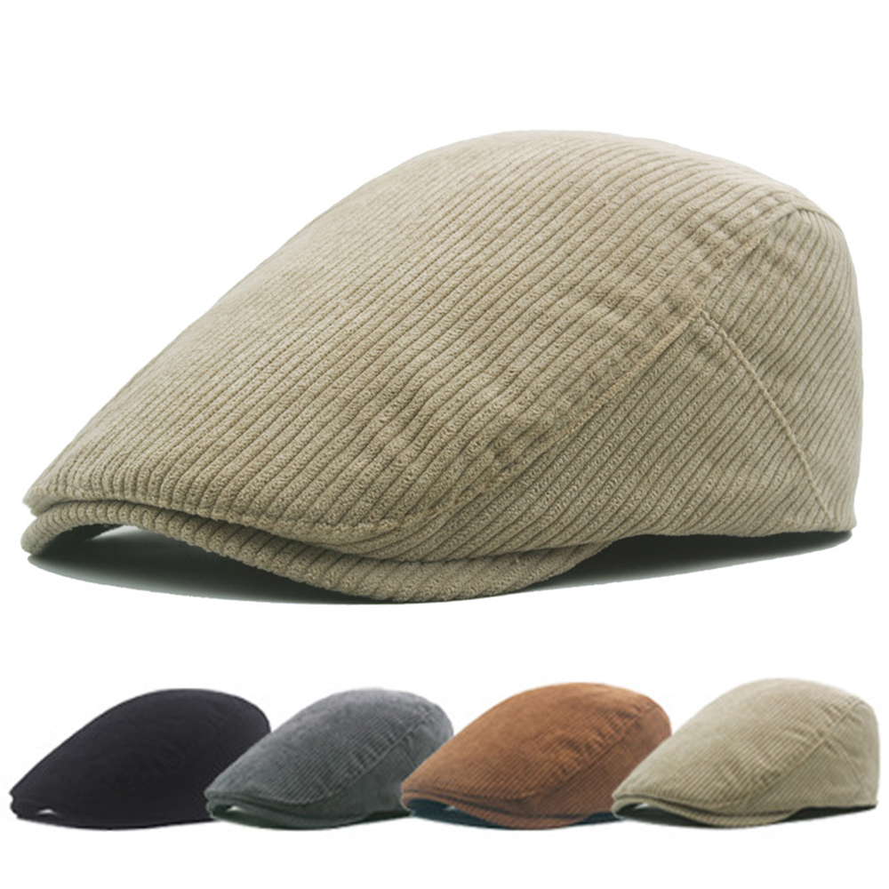 New Beret Corduroy Ivy Cap Hat - Newsboy Cap Ivy avaliação e preço