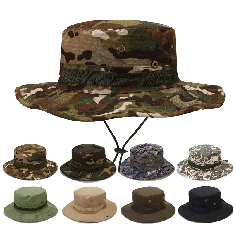 Tactical Camouflage Fishing Ca - Boonie Hat Tactical avaliação e preço