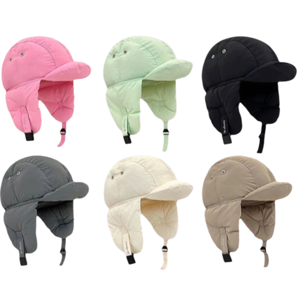 Solid Color Padded Bomber Hats - Trapper Hat Ear Flap avaliação e preço
