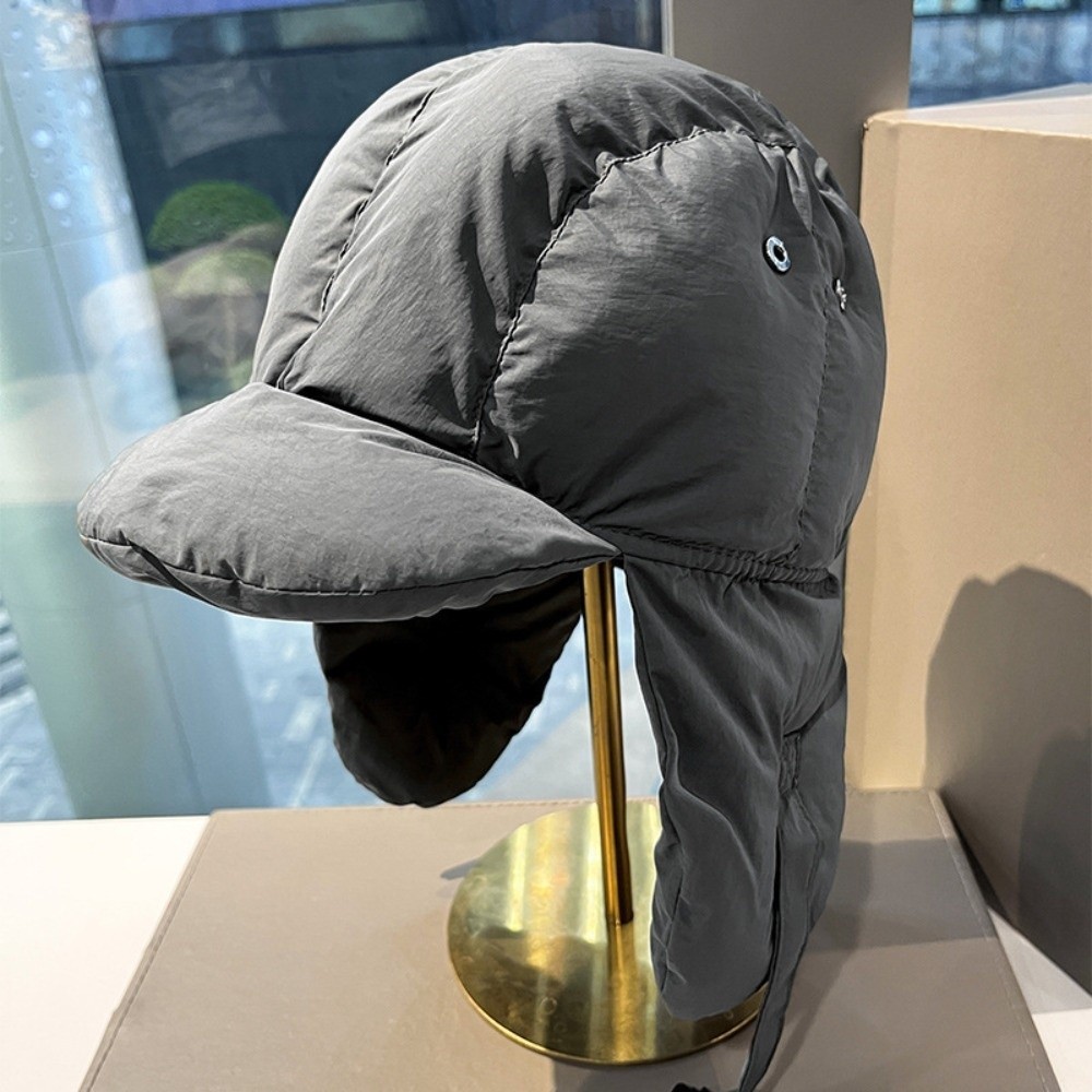 Solid Color Padded Bomber Hats - Trapper Hat Ear Flap avaliação e preço