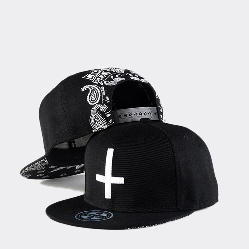 Unisex Visor Paisley Snapback  - Snapback Hat Flat avaliação e preço