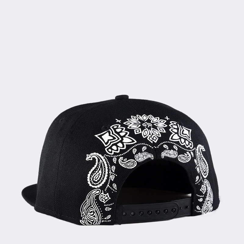 Unisex Visor Paisley Snapback  - Snapback Hat Flat avaliação e preço