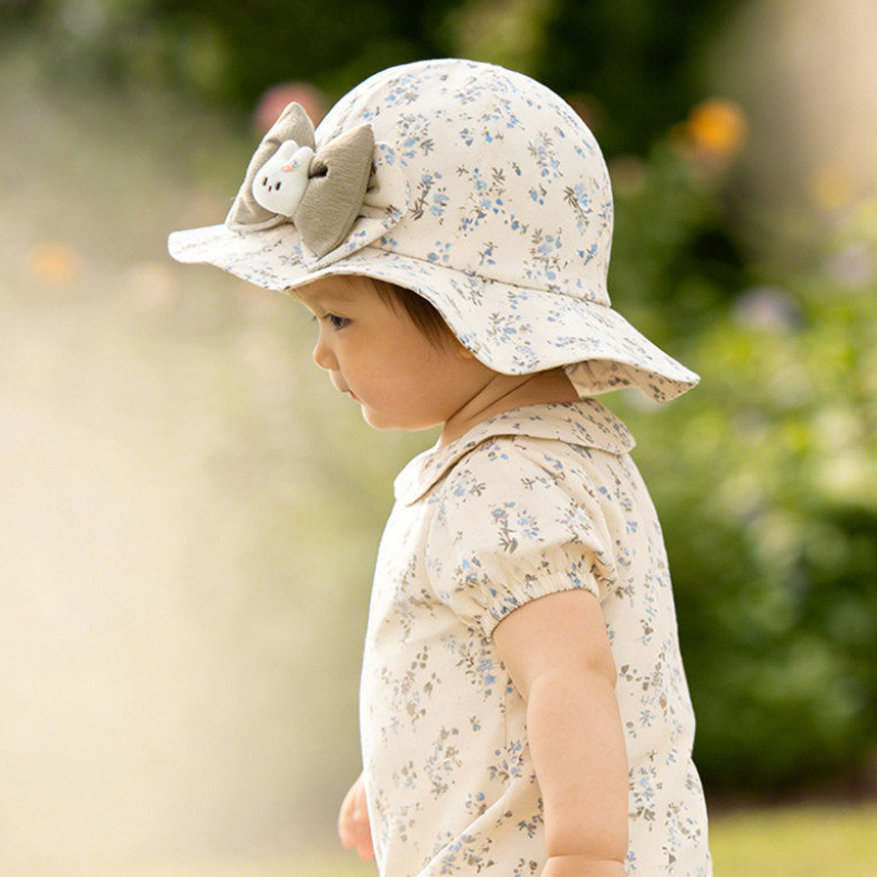 Baby Ruffle Brim Basin Cap Spr - Bucket Hat Cotton avaliação e preço