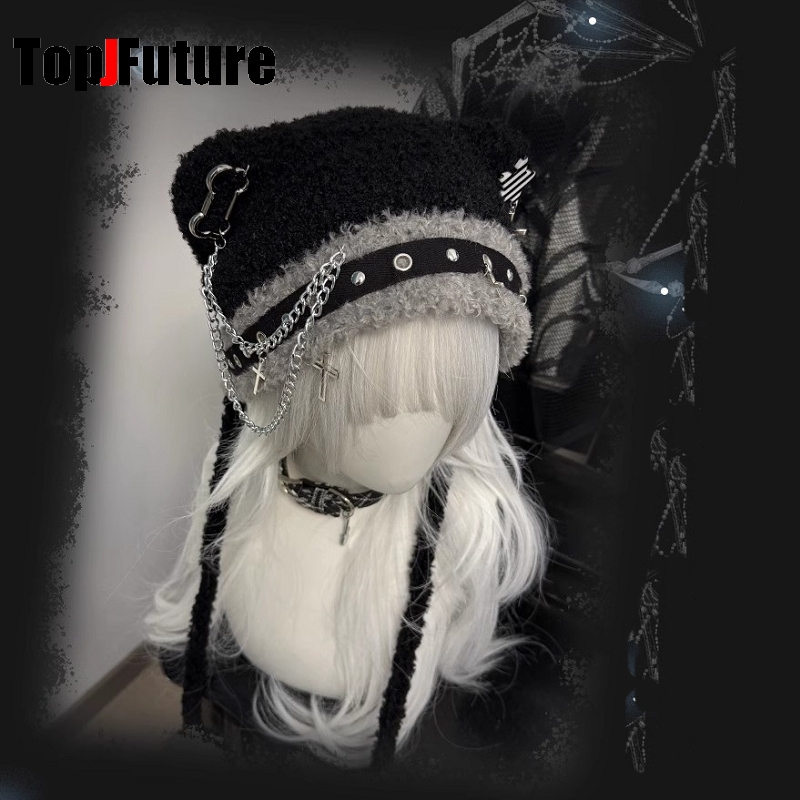 Women Japanese Harajuku Y2K Gi - Winter Trapper Hat avaliação e preço