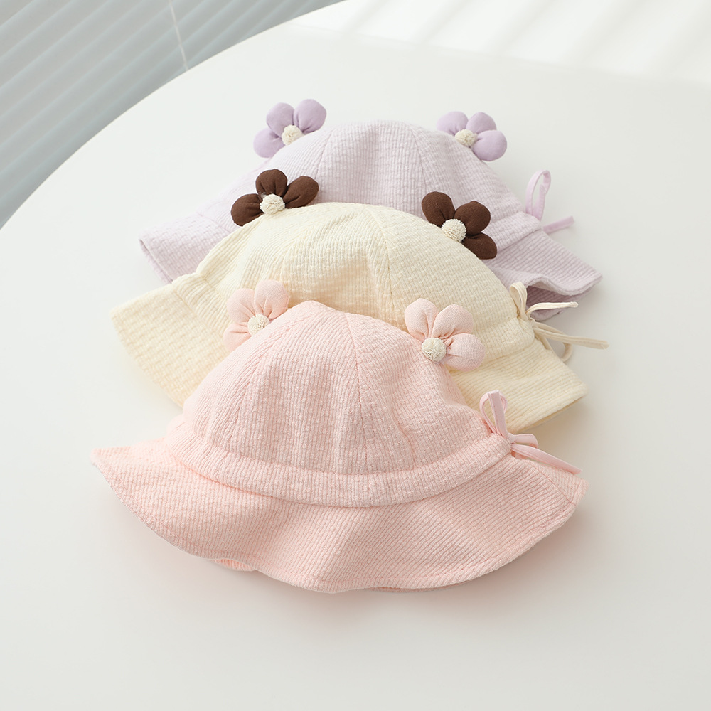 Baby Girls Sun Hat 48cm 6-24 M - Bucket Hat Cotton avaliação e preço