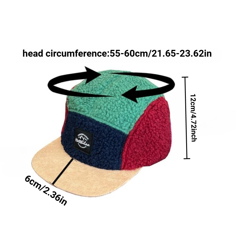 5 Panel Retro Fleece Cap for M - Corduroy Cap 5 Panel avaliação e preço