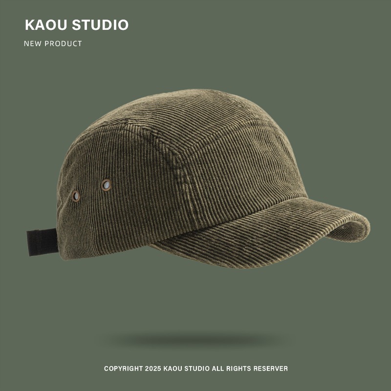 Vintage Corduroy Baseball Cap  - Corduroy Cap 5 Panel avaliação e preço