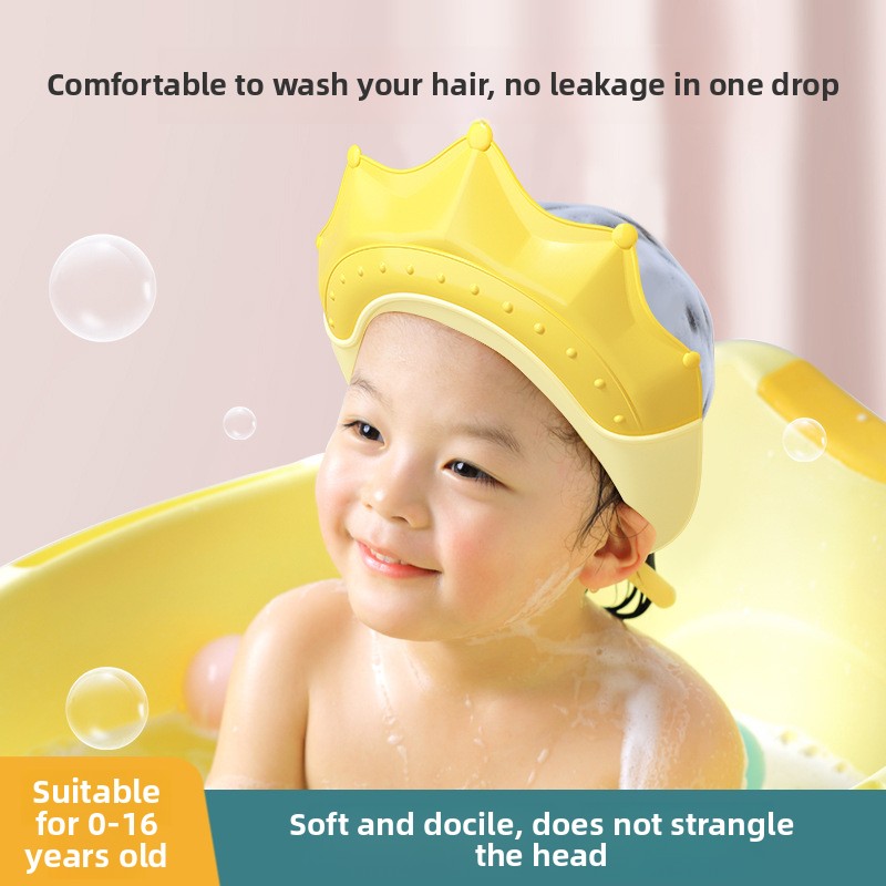 Kids Waterproof Shower Cap Bab - Swim Hat Silicone avaliação e preço