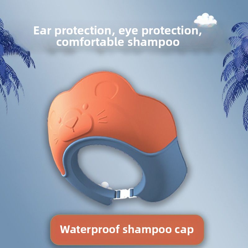 Kids Waterproof Shower Cap Bab - Swim Hat Silicone avaliação e preço