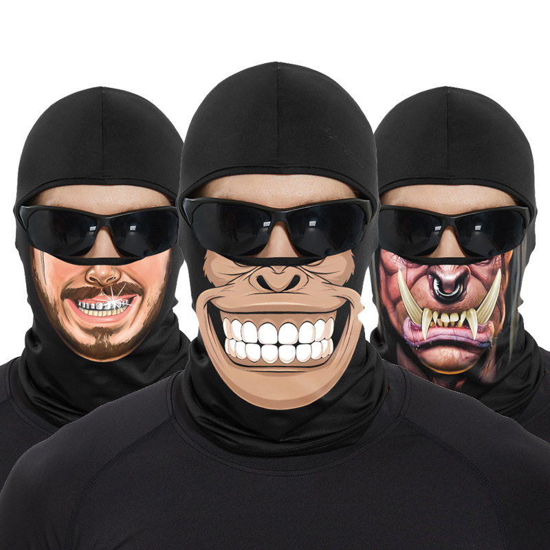 Funny Ape Mouth Skull Balaclav - Skull Cap Helmet Liner avaliação e preço