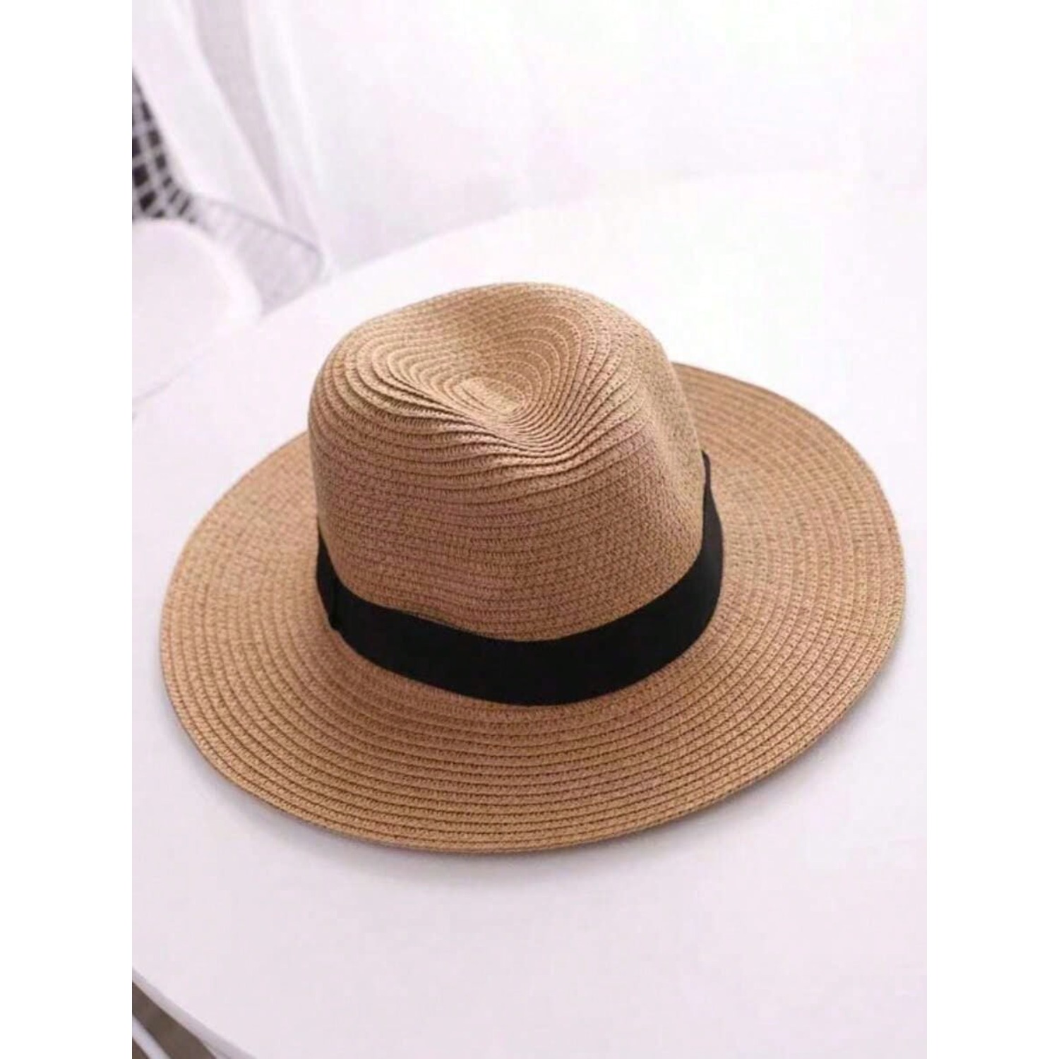 1 X Jazz Style Panama Hat with - Cowboy Hat Straw avaliação e preço