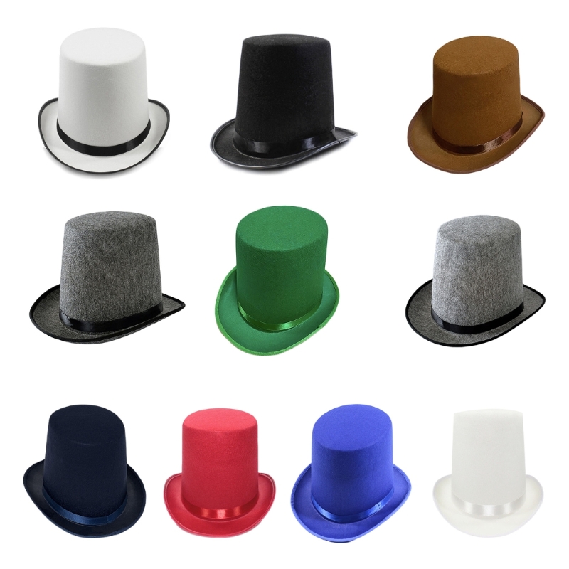 Vintage Fedora Top Hat Solid C - Fedora Hat Wool avaliação e preço