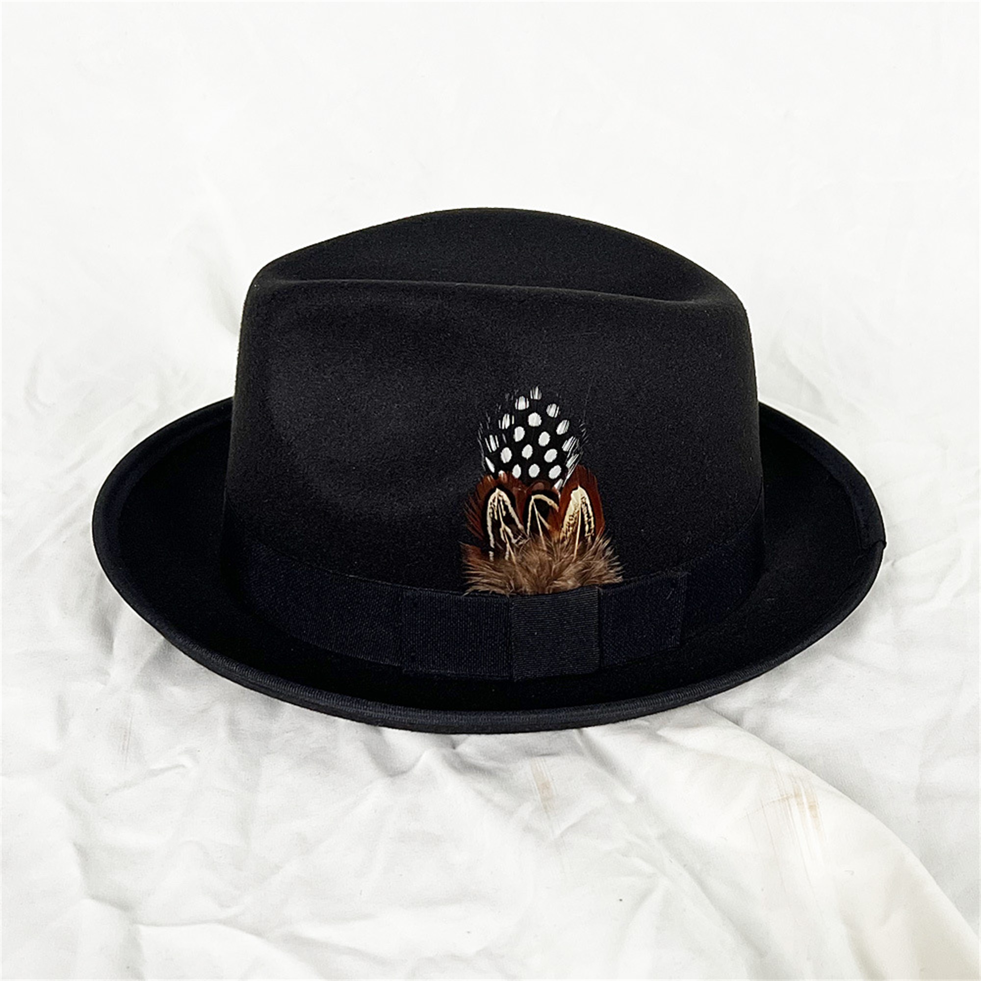 Vintage Style Wool Fedora Hat  - Fedora Hat Wool avaliação e preço