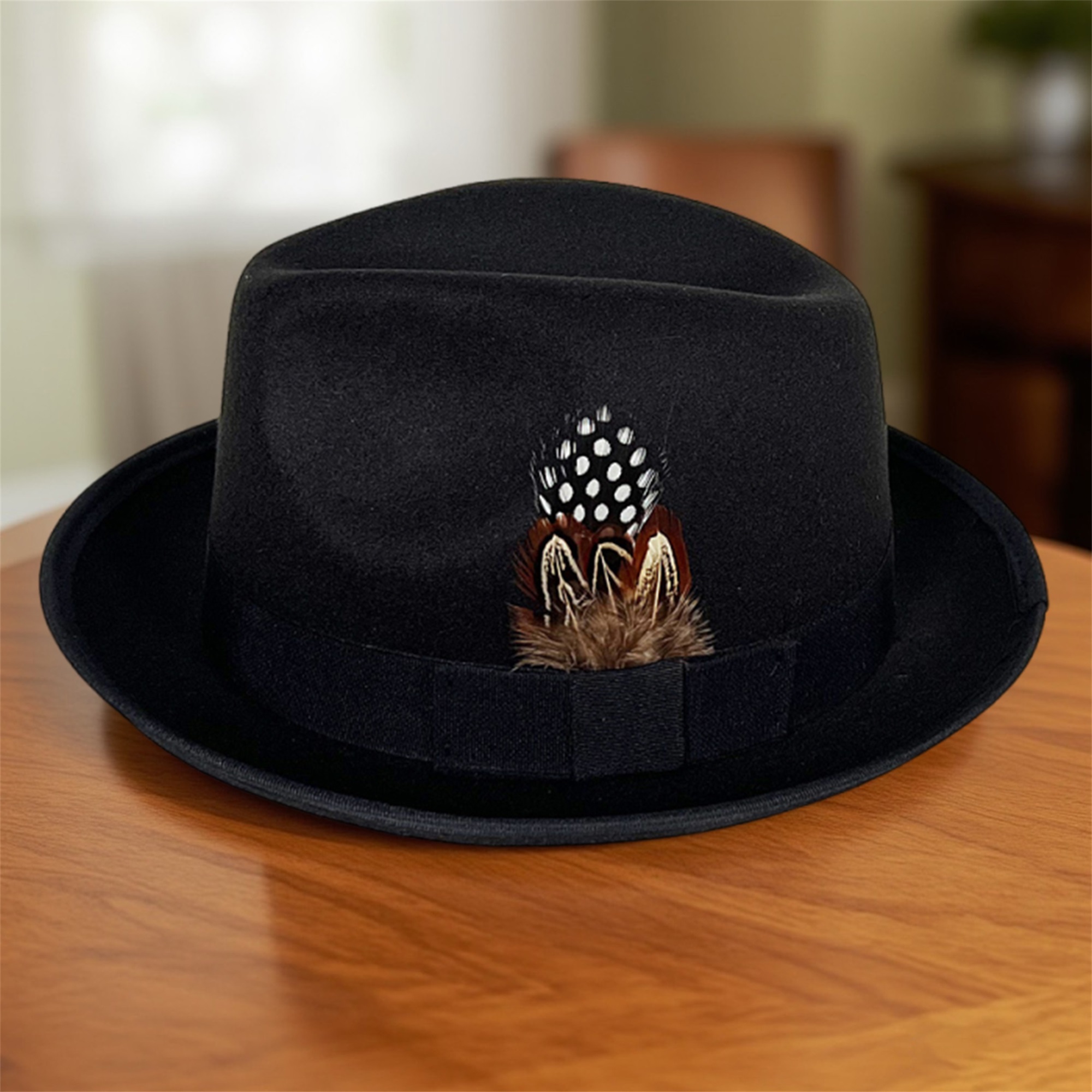 Vintage Style Wool Fedora Hat  - Fedora Hat Wool avaliação e preço