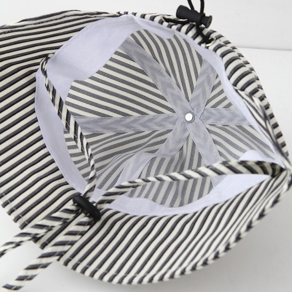 New Striped Baby Bucket Hat Ad - Sun Hat Wide Brim avaliação e preço