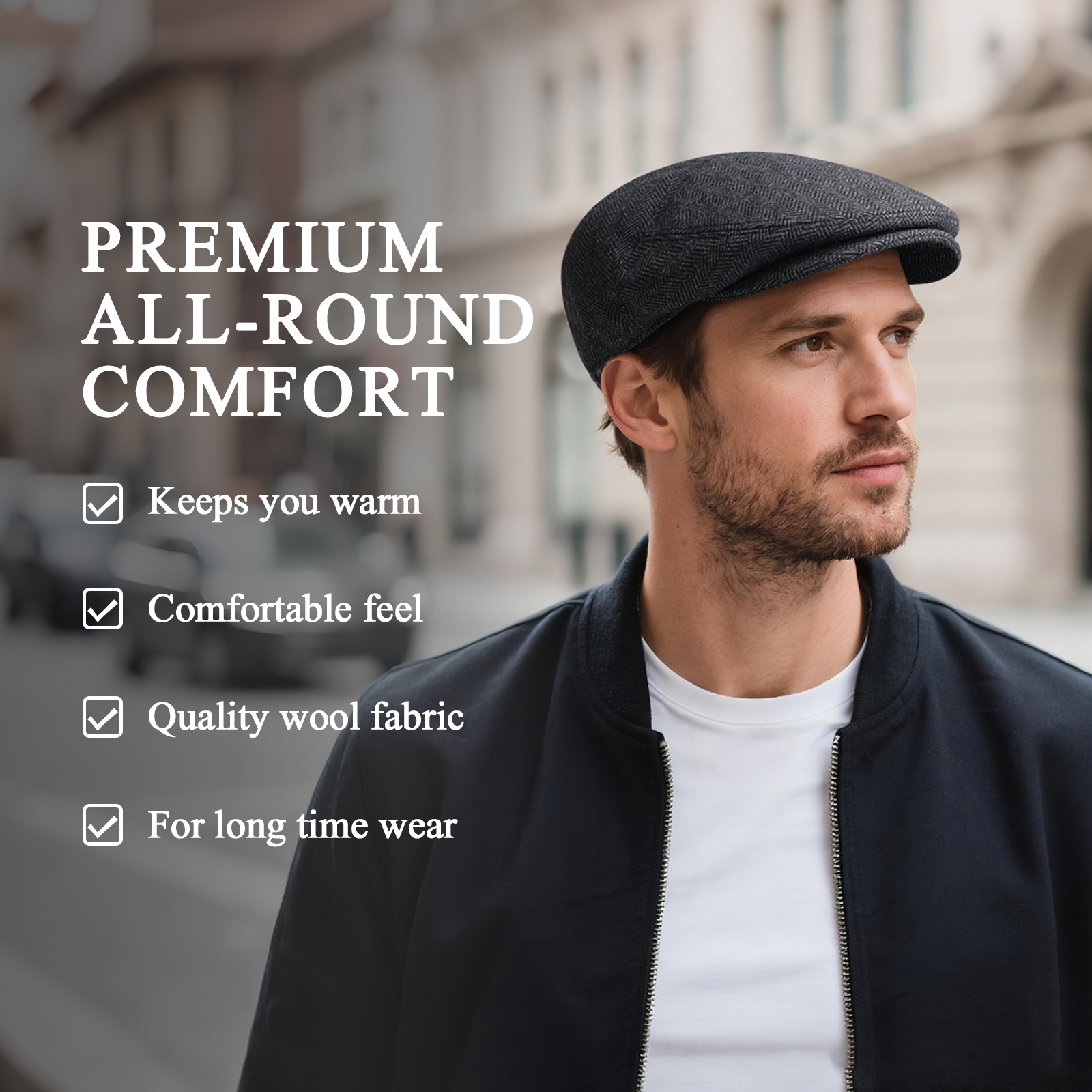 JANGOUL Herringbone Flat Ivy N - Newsboy Cap Ivy avaliação e preço