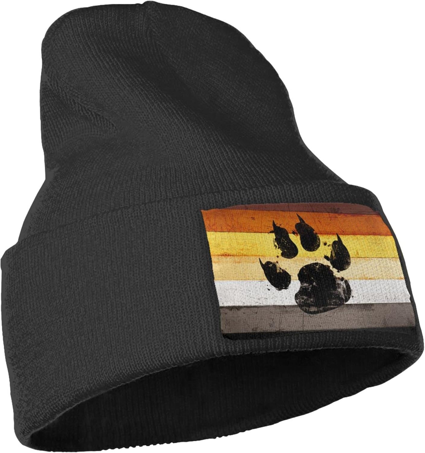 Gay Flag Bear paw LGBT Knit Be - Beanie Cuffed Knit avaliação e preço