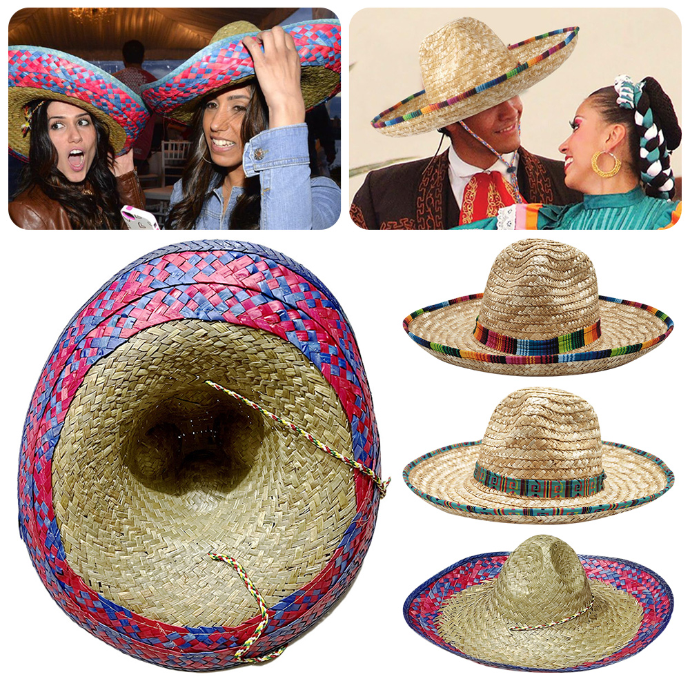 Mexican Sombrero Hat Straw Wea - Sun Hat Wide Brim avaliação e preço