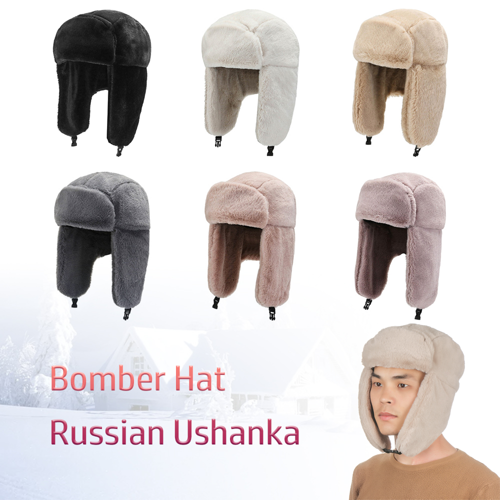 High Quilty Warm Winter Hat Wi - Winter Trapper Hat avaliação e preço
