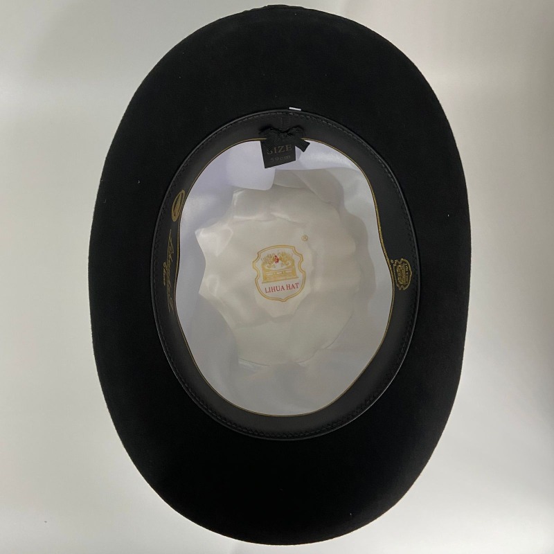 Black Wool Felt Top Hat Men's  - Fedora Hat Wool avaliação e preço