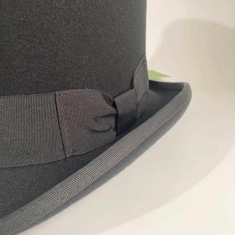 Black Wool Felt Top Hat Men's  - Fedora Hat Wool avaliação e preço