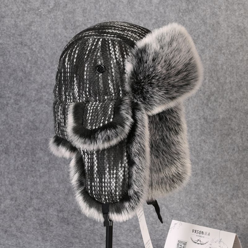B-8433 Man Bomber Hat Rex Rabb - Trapper Hat Ear Flap avaliação e preço
