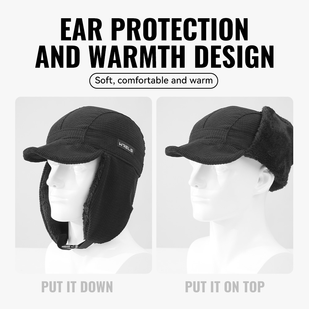 WRELS Winter Trapper Hat Windp - Trapper Hat Ear Flap avaliação e preço