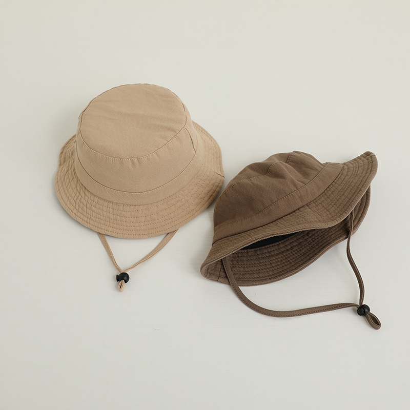 Solid Color Kids Bucket Hat Fa - Bucket Hat Cotton avaliação e preço