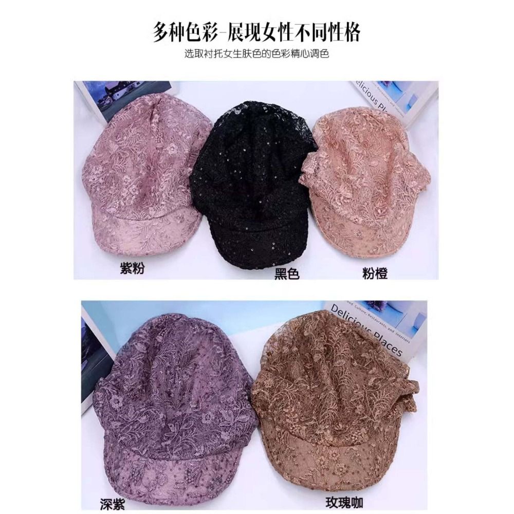 Hollow Out Flower Beanie Cap B - Baseball Cap Structured avaliação e preço