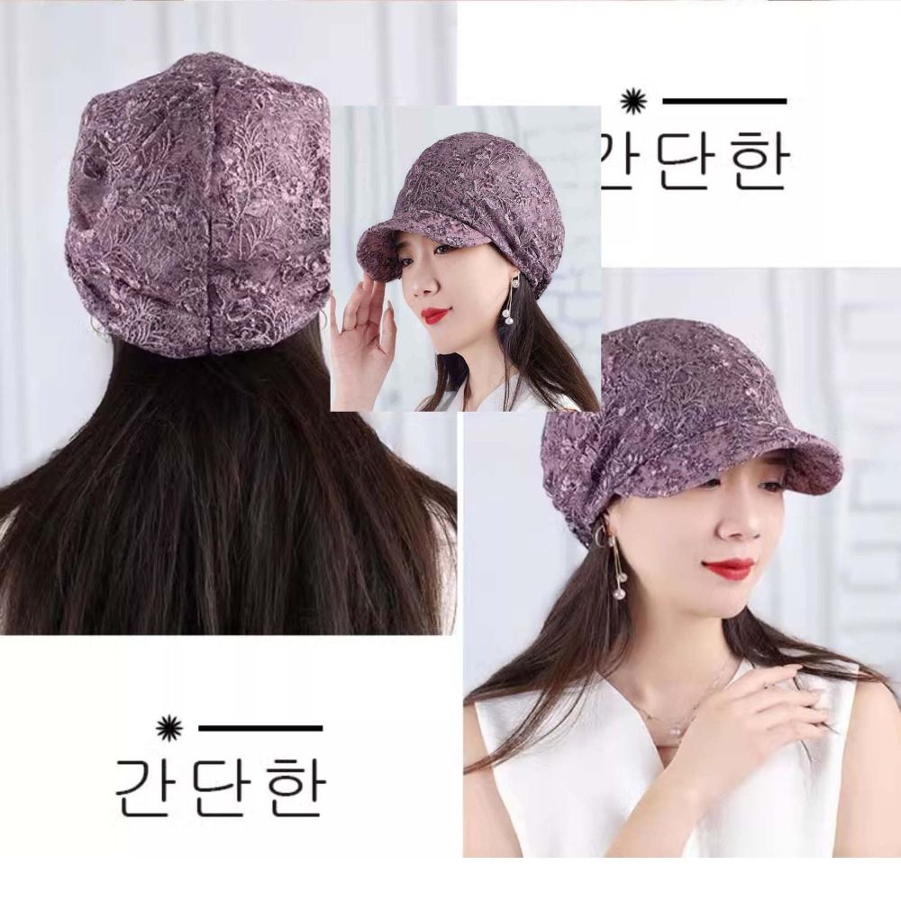 Hollow Out Flower Beanie Cap B - Baseball Cap Structured avaliação e preço