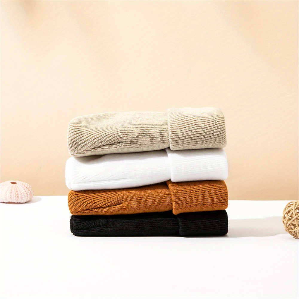 4pcs Baby Hat Knit Cuffed Bean - Beanie Cuffed Knit avaliação e preço