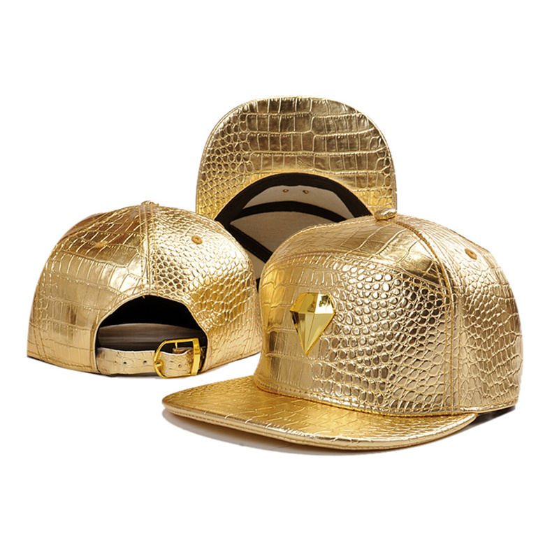 New Gem Leather Baseball Cap M - Snapback Hat Flat avaliação e preço