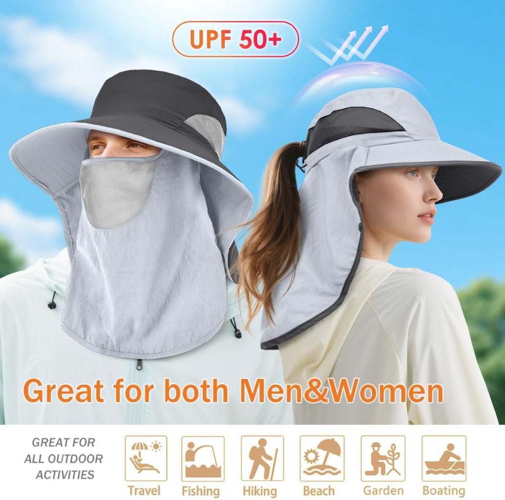 Men&Women Wide Brim Fishing Po - Sun Hat Wide Brim avaliação e preço