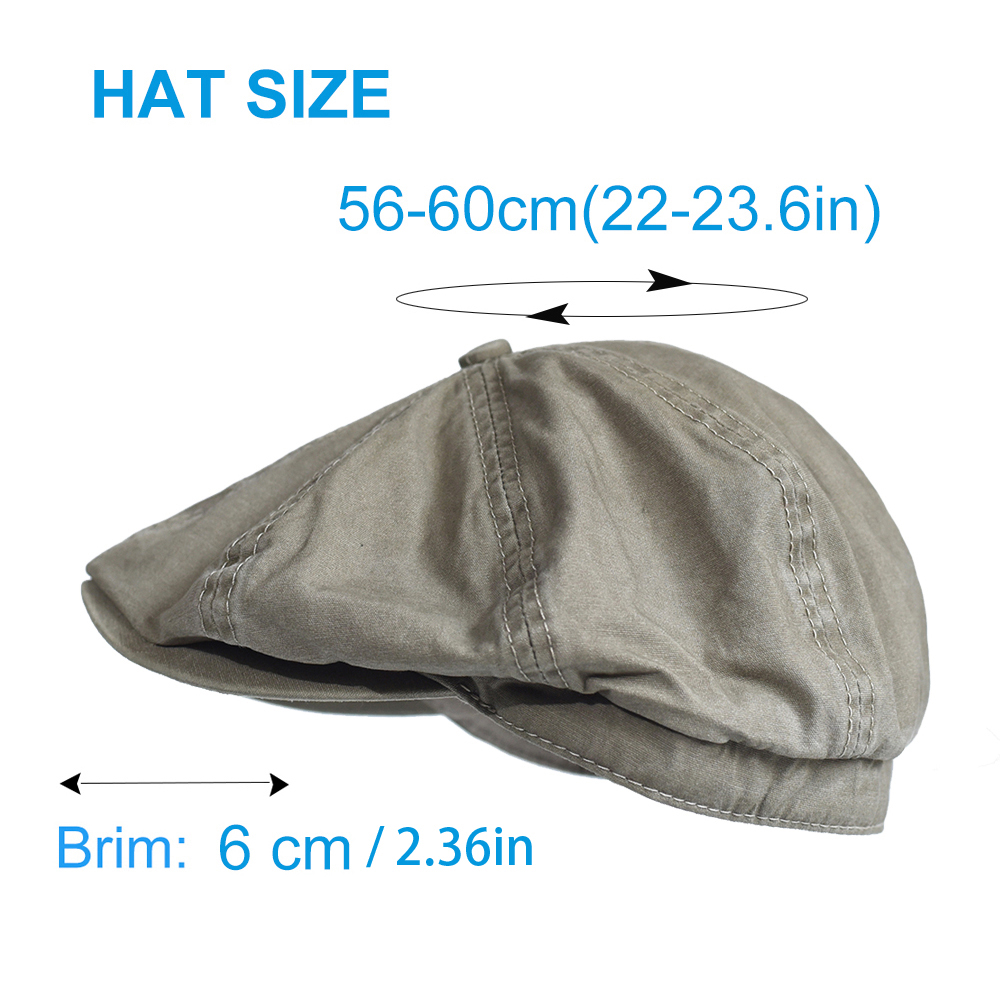 Washed Cotton Newsboy Cap Peak - Newsboy Cap Ivy avaliação e preço