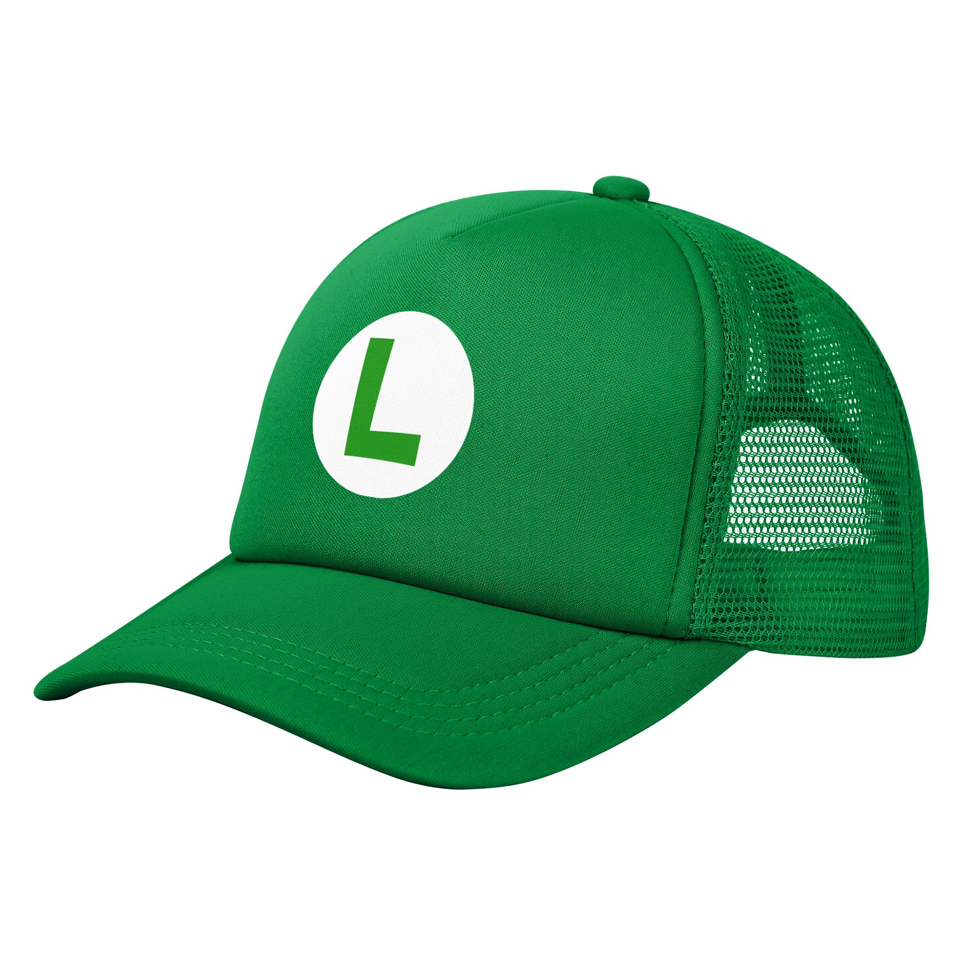 green L red m marioes Luigis F - Trucker Cap Mesh avaliação e preço